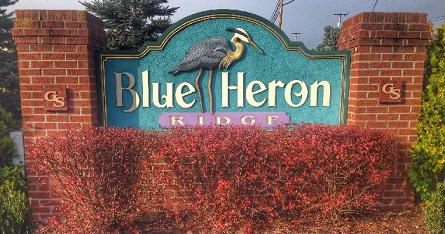 Blue Heron Ridge Sign