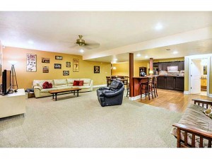 14 - Finished Lower Level with Wet Bar, Full Bath and Large Storage Area 